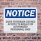 Signmission Door To Remain Locked Access To Area Is OSHA Notice Sign, Plastic, 14in W x 10in L, 2PK OS-2PACK-NS-P-1014-L-11527 - alternate 5